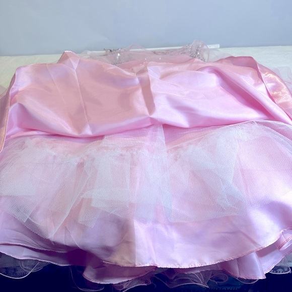 NWT NEW PINK & RHINESTONE 💕SZ 6 DRESS - Picture 14 of 16